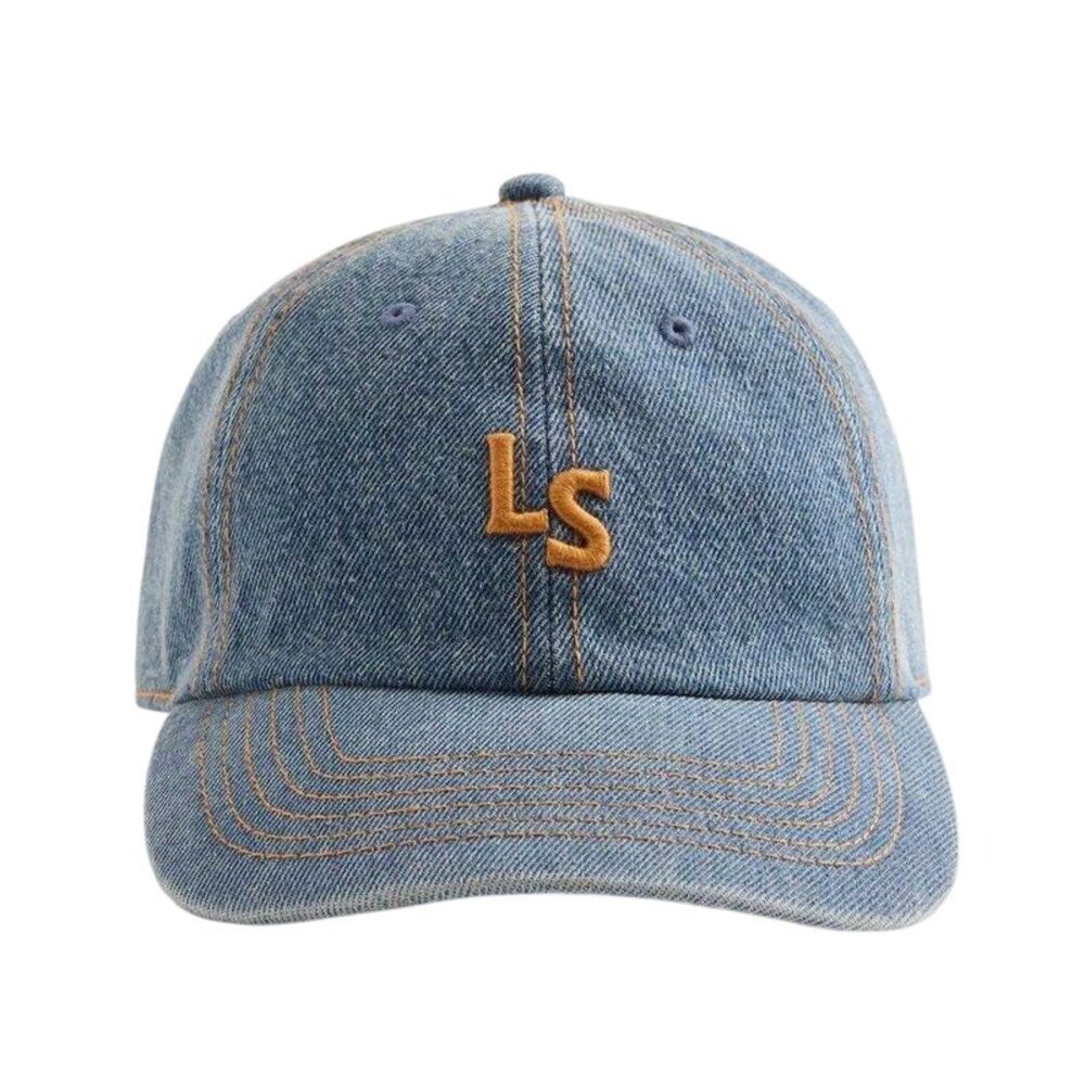 Levis Monogram Denim Baseball Cap / Indigo Blue